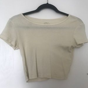 Brandy Melville Yellow fitted top